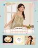 Cloud-like Breathable Fixed Chest Pad with Retro Style Printed Anti-Glare Loose Suspender Nightgown