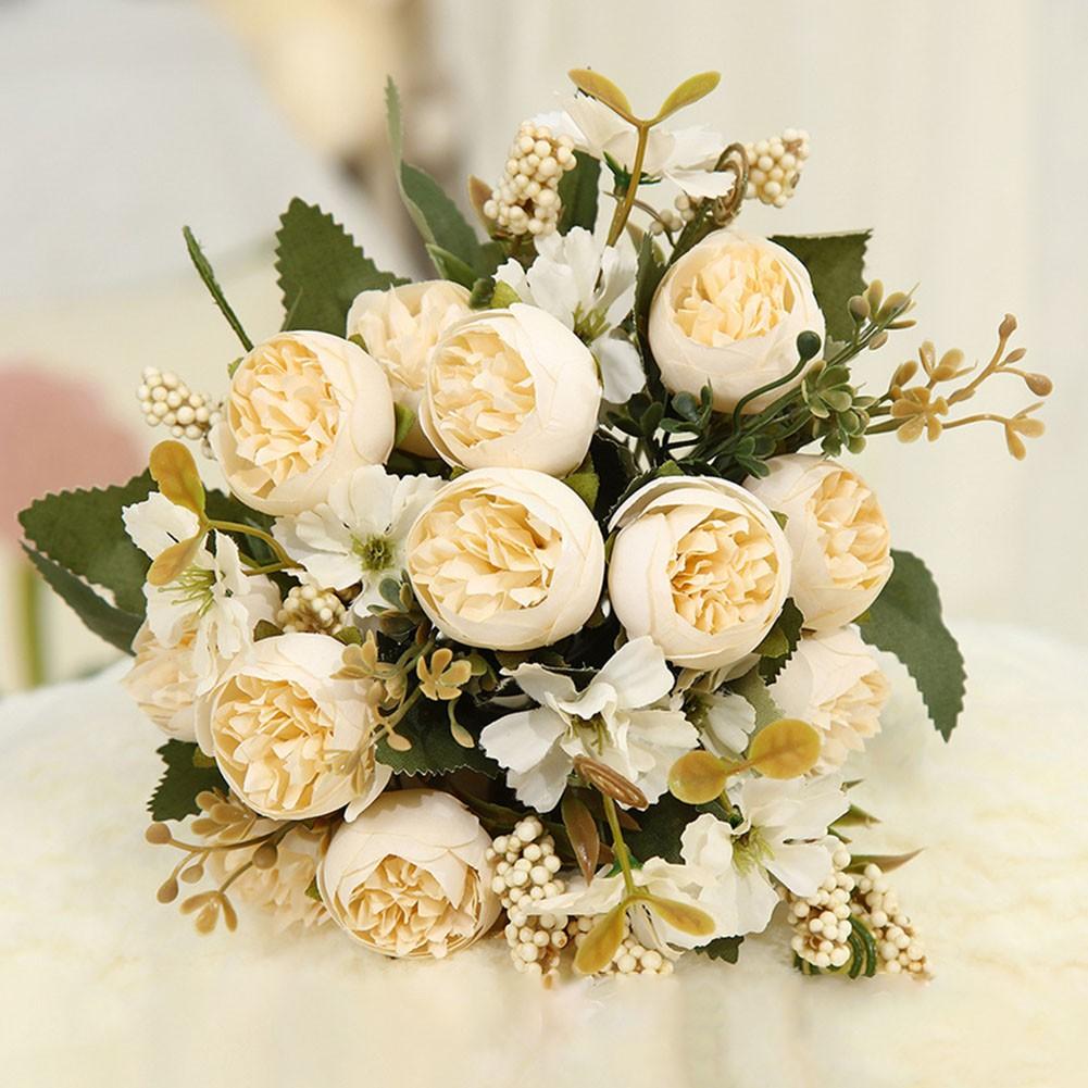 Office Decoration Rose Flower Simulated Bouquet High Quality