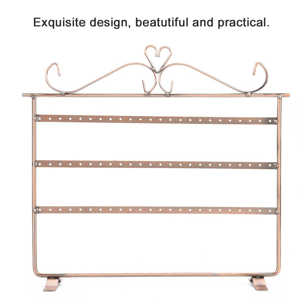 72 отверстия Серьги Ожерелье Браслет Подставки для ювелирных изделий Вешалка Держатель Стойка Античная бронза