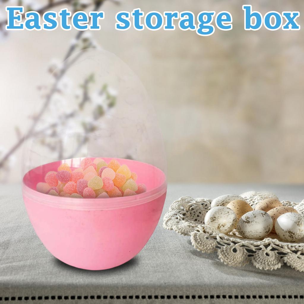 Пластиковый контейнер для хранения в форме пасхального яйца - Штабелируемые органайзеры для конфет, игрушек, поделок и праздничного декора