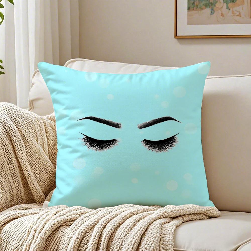 Beauty Makeup Eyelash Pillow Case Organic Short Plush Cushion Covers Breathable Washable WrinkleResistant