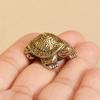 1Pc Unique Design Antique Solid Brass Turtle Ornament Longevity Animal Sculpture Home Office Desk Decorative Simulation Ornament