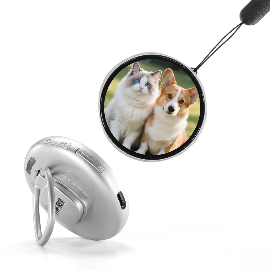 Electronic Anime E-Badge 1.85-In IPS BT Connection Peripheral Badges Dynamic Smart Display Screen Tag Pins Gift for Friends