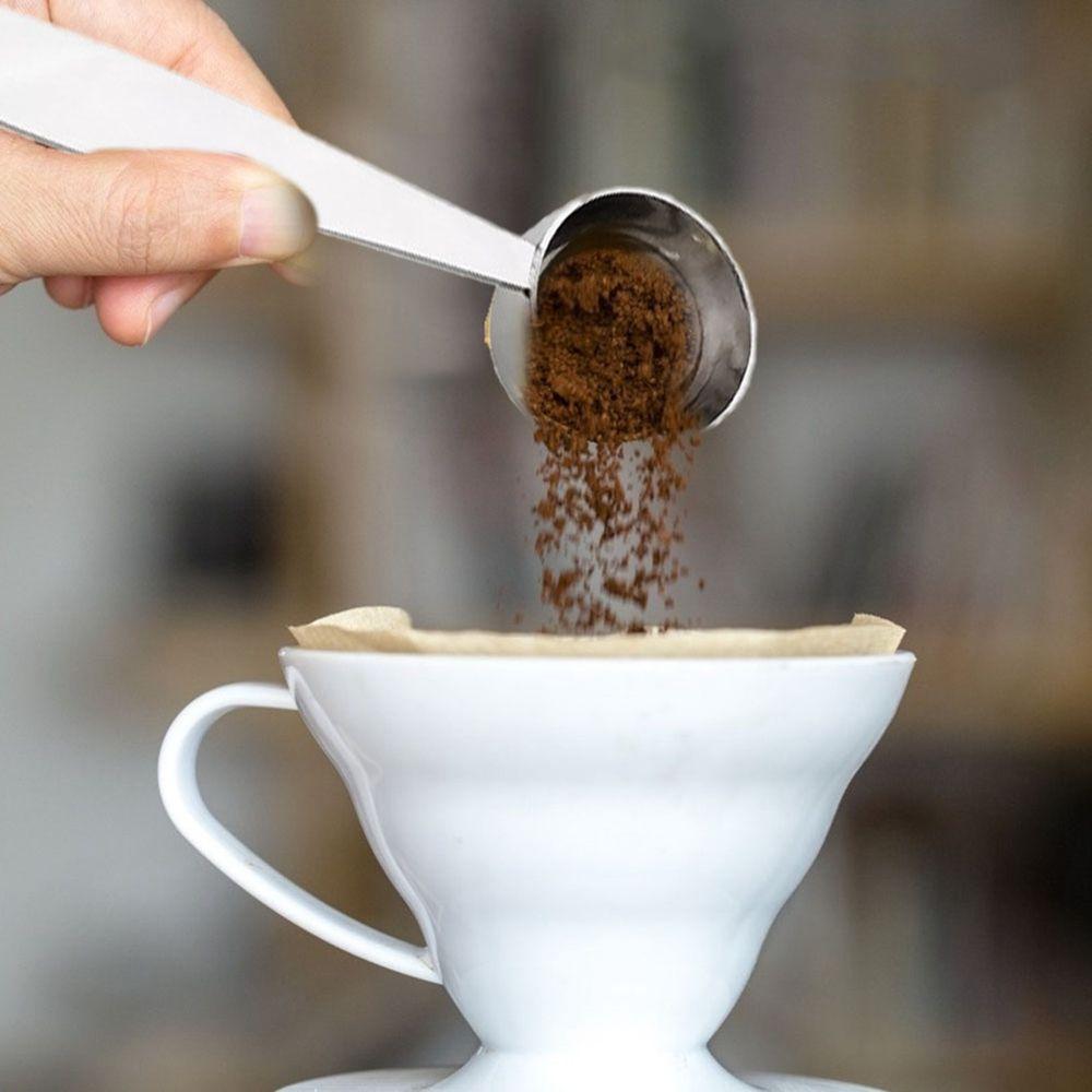 Manual Multi-Function Dual-Purpose Measuring 2 In 1 Powder Press Tamper Coffee Tool Coffee Spoon