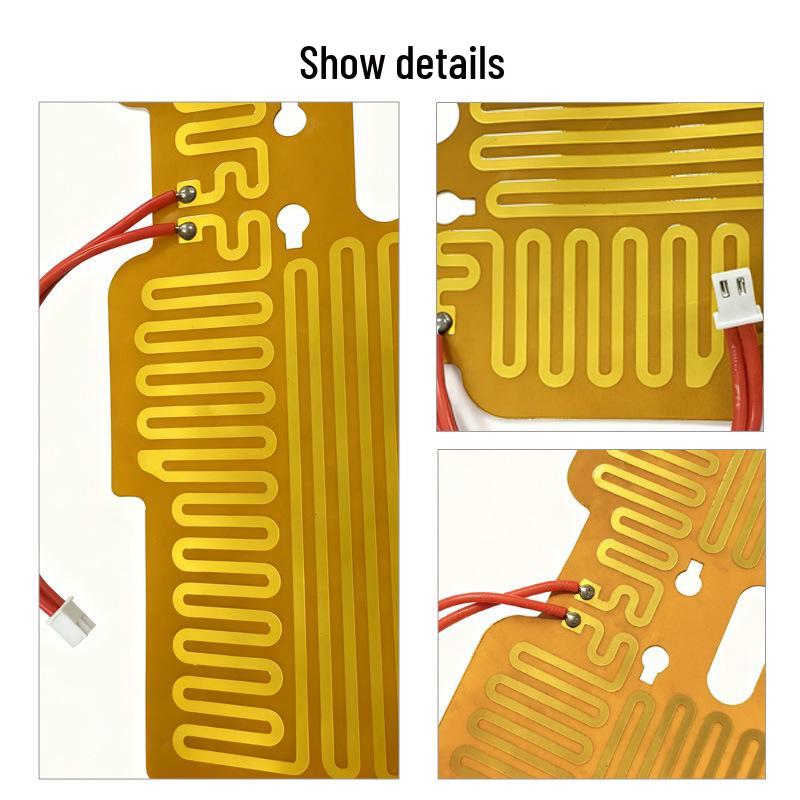 Электрическая подогревающая подставка-костер с контролем температуры, с силиконом и ПЭТ-пленкой