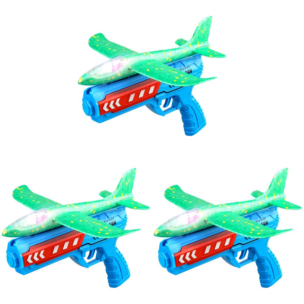 Игрушки для запуска самолетов Спорт на открытом воздухе Летающие игрушки Пенопластовая пусковая установка Катапульта Самолет Пистолет Катапульта Самолет Подарки на день рождения для мальчиков и девочек