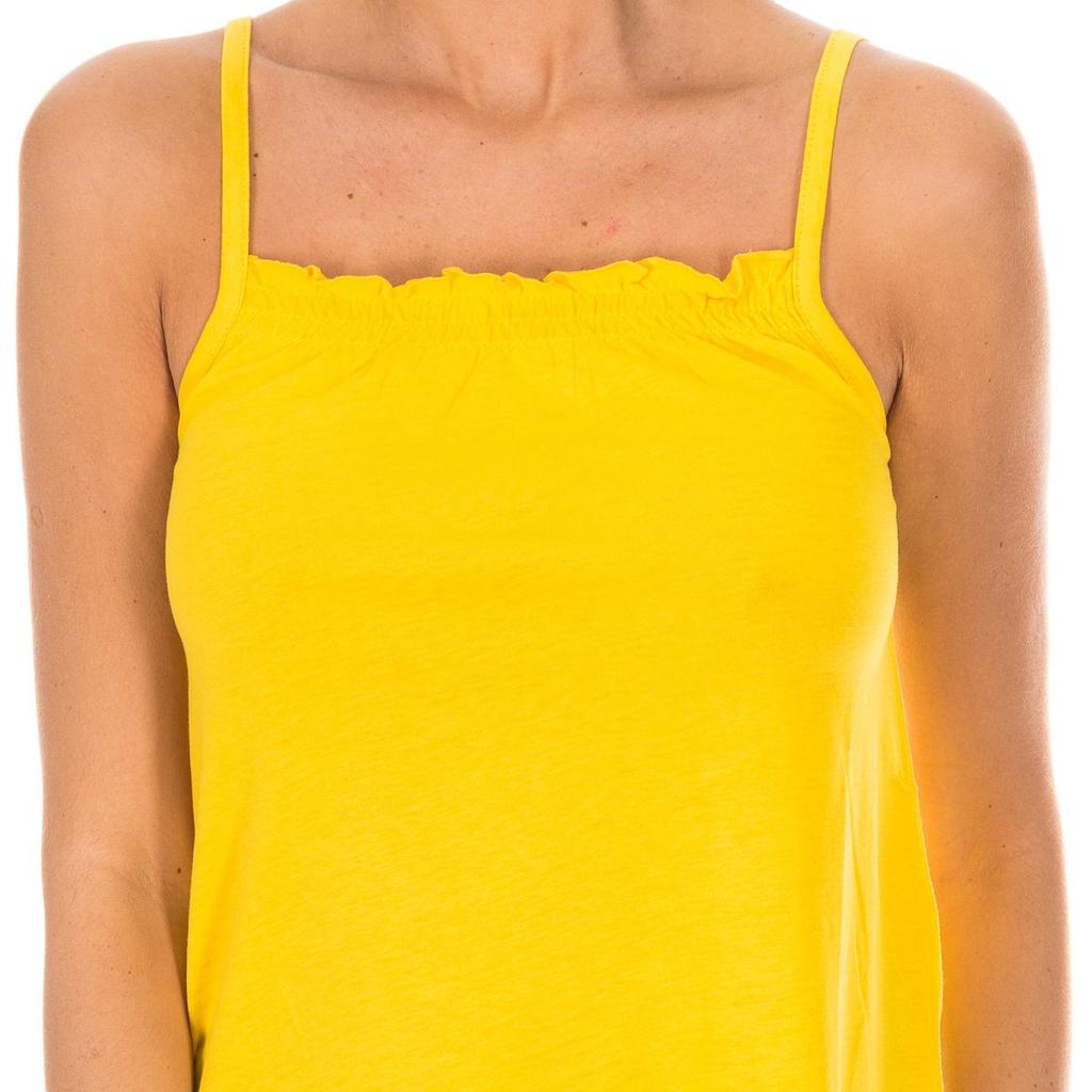 Женский топ на бретельках с оборками ADM0097