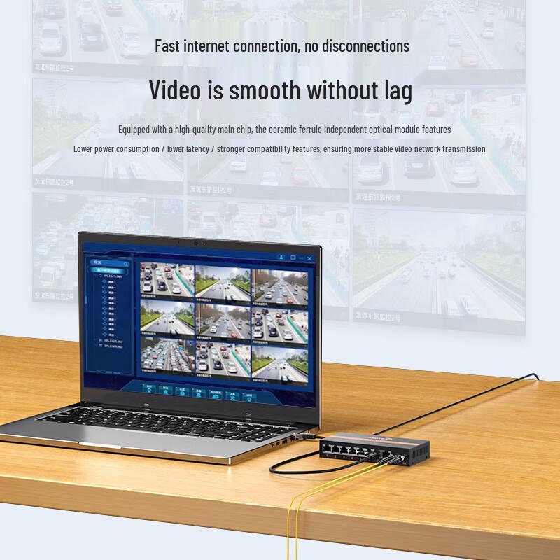 YANGYE 100Mbps Single-Mode Dual Fiber Media Converter