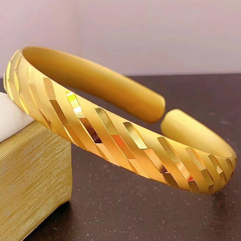 Вьетнамский латунный браслет с золотым покрытием с дизайном Дракона и Феникса