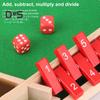 Shut The Box Board Game with 12 Dice Educational Dice Strategy Game 2-6 Players Kids Adults Family Night Party Interactive Wooden Close The Box Toy