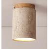 Modern Travertine Stone Ceiling Lamp Hallway Foyer Bedroom Corridor Flush Mounted Staircase Indoor Lighting Fixture Home Decor