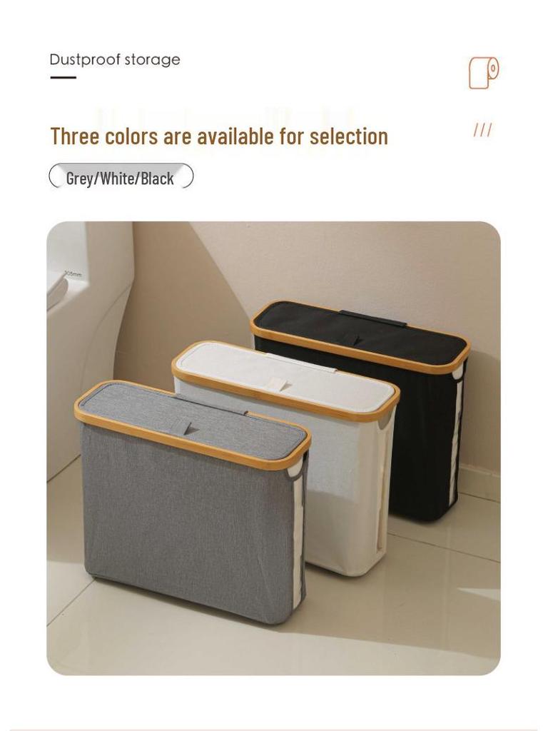 Прозрачная корзина для хранения туалетной бумаги и стойка для аксессуаров для ванной