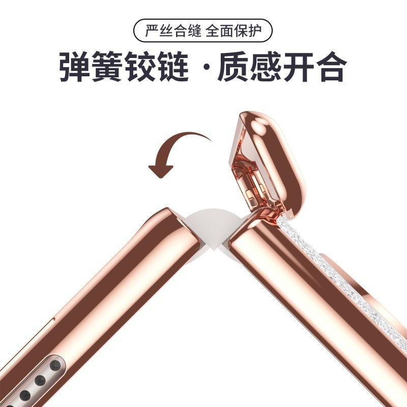 Подходит для чехла для мобильного телефона Huawei matex5 MATE X3, складного экрана, легкого, роскошного, с гальваническим покрытием, простого, кожаного кронштейна, шарнира, противоударного чехла