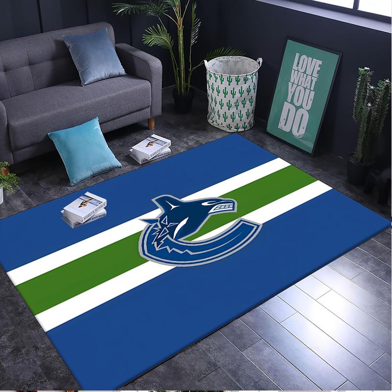 Vancouver Canucks Rug Area rug for Livingroom, Bedroom, Palyroom, Chair Rug, Office Rug, Floor mat, Large Size Fan Christmas Birthday gift