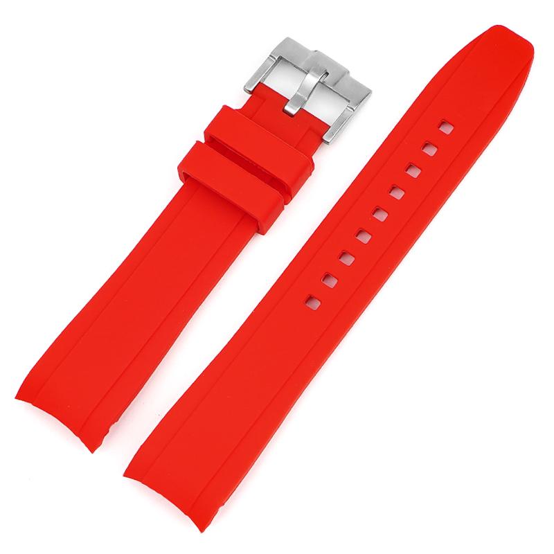 Для ремешка для часов бренда Omega Swatch Co Силиконовый Planet System Изогнутый силикон Для ремешка для часов Rolex Water Ghost 18 мм 19 мм 20 мм 21 мм 22 мм