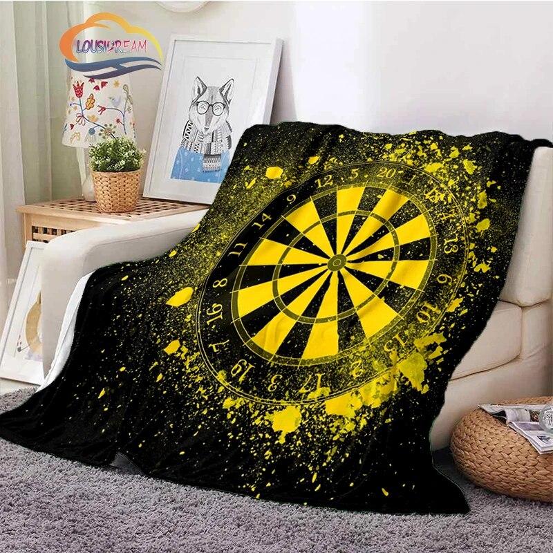 Darts Pattern Blanket Blank Series Ice and Fire  Cashmere  Fashion  Portable Flannel Warm Sofa Bed  Camping