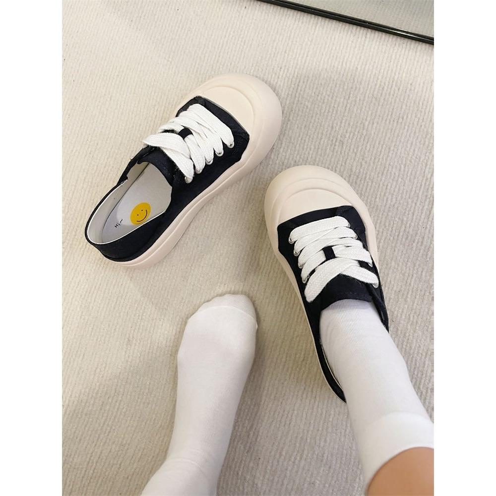 Summer Solid Color Casual Canvas Shoes for Women