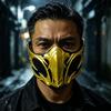 Маска Косплей Mortal Kombat Саб-Зиро Скорпион Половина Лица Смоляные Маски Хэллоуин Карнавал Костюм Аксессуары Делюкс
