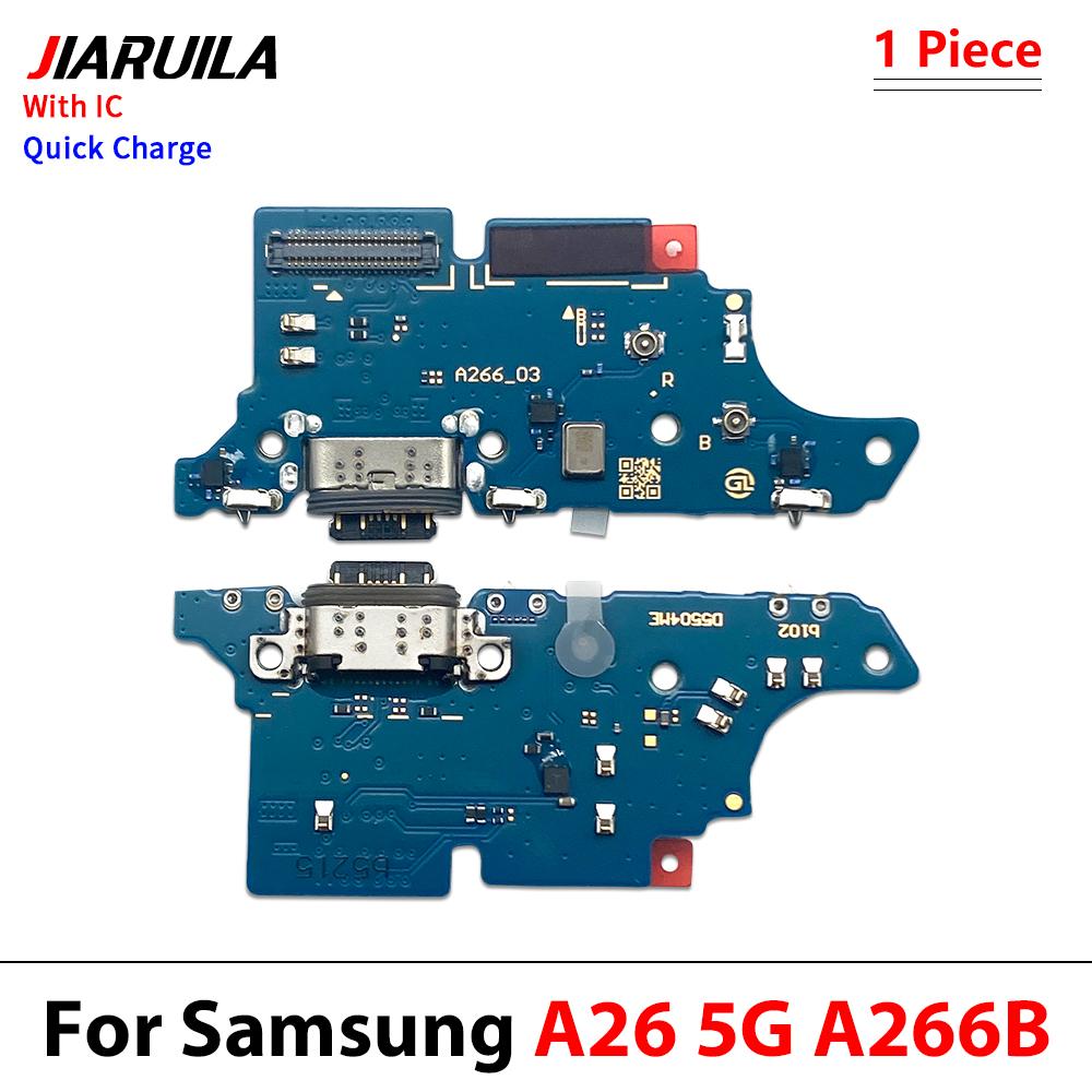 Порт USB-зарядки для Samsung A17 1G A17 1G A176B A16 A16 1G A166B Зарядное устройство USB-разъем Док-станция Шлейф с микрофоном