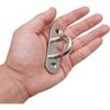 4 Pcs 3.1 Inch 304 Stainless Steel Ceiling Hooks Pad Eyes Plate Marine Hardware Hooks with Screws