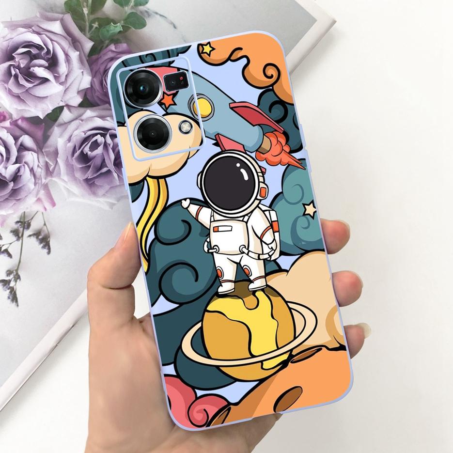 For Oppo F21 Pro 4G Case Oppo Reno7 CPH2363 Cute Fashion Cartoon Cover Soft Silicone Phone Case For Oppo Reno 7 F21Pro 4G Bumper