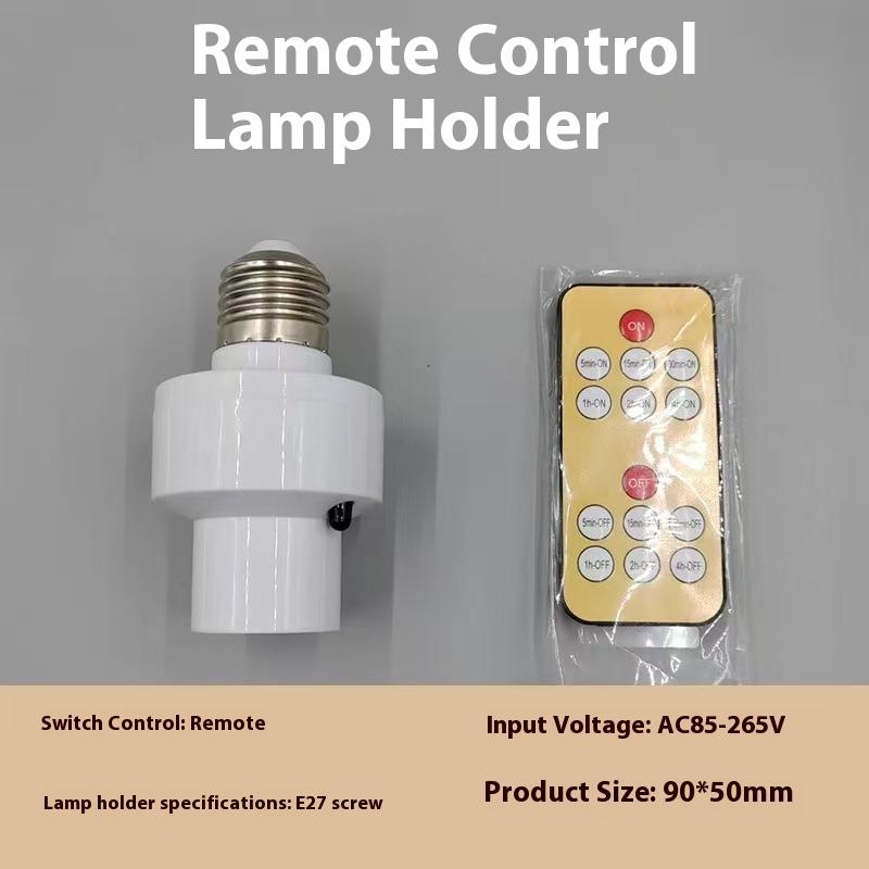 E27 60 Вт Беспроводной пульт дистанционного управления Умный таймер Выключатель Патрон для лампы 110 В 220 В Дом Несколько светильников Детская комната Спальня Таймер Выключатель