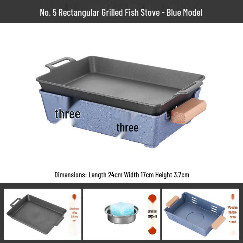 Kasiong Commercial Aluminum Alcohol Grill for Fish