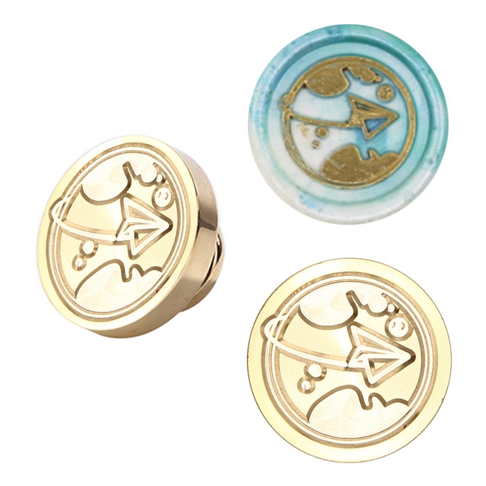 25 мм винтажный круглый абстрактный сургуч штамп голова DIY конверт хобби инструменты