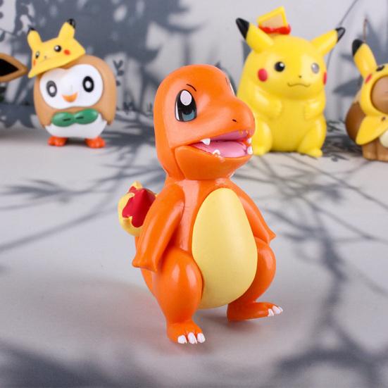 7Pcs Pokemon Figures Realistic Decoration Fine Workmanship Pokemon Battle Figure Toys for Children