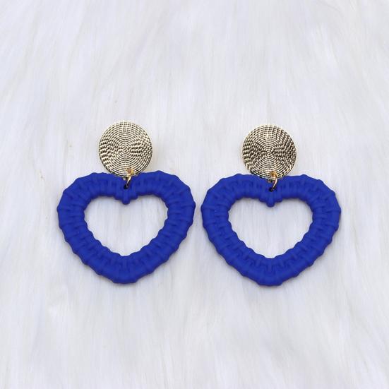 1 пара полых висячих сережек с сердечками для женщин и девочек, модные акриловые серьги-гвоздики ярких цветов, легкие ювелирные изделия в виде висячих ушек в виде сердечек