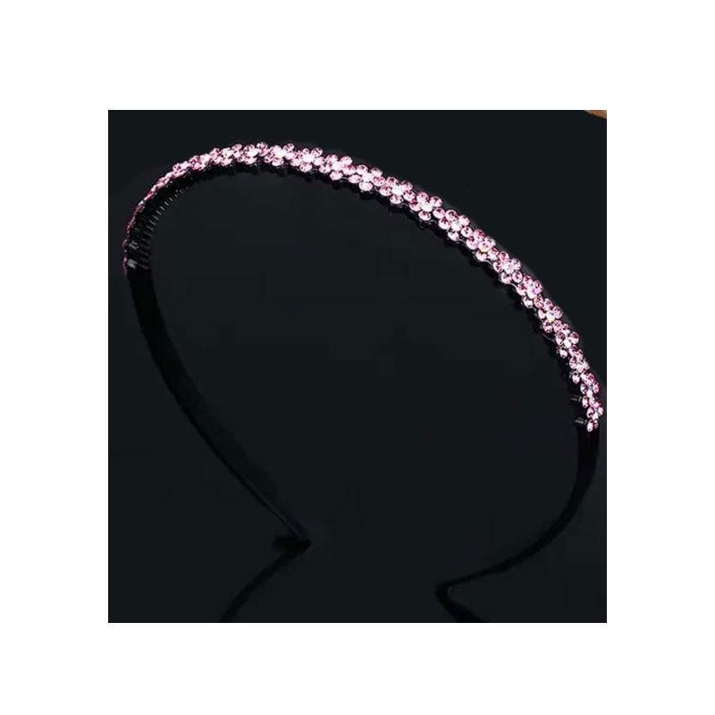 Нескользящая повязка на голову со стразами и зубцами - элегантный аксессуар для волос для взрослых