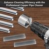 Практичная щетка для чистки металлических труб, инструмент для чистки и подготовки медных трубок