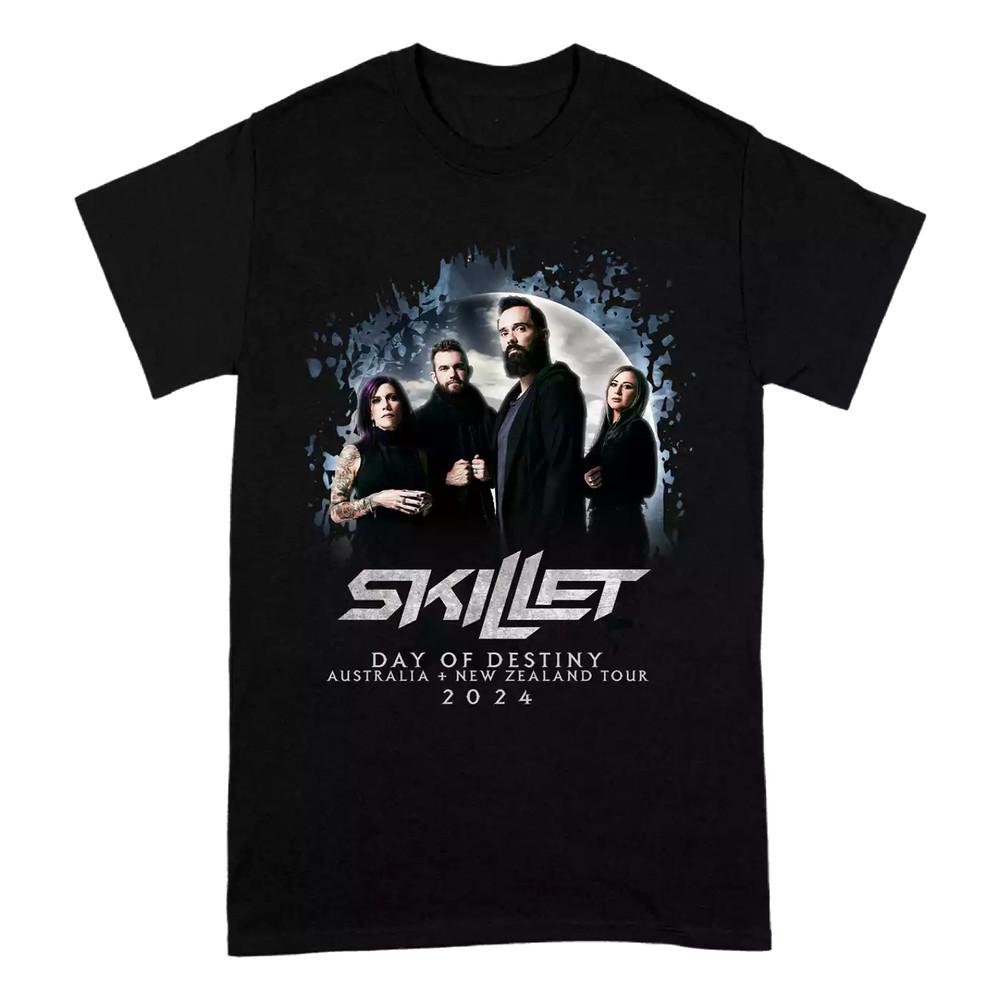 Новая Футболка SKILLET Band Tour 2024 Односторонняя Плотный Хлопок Все Размеры ES009 Унисекс