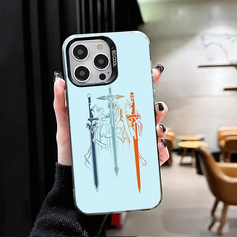 Ударопрочный чехол для телефона Sword Art Online Anime для iPhone 17 Air 16 16E 15 Pro Max 14 Plus 13 Mini 12 Задняя крышка Противоударный Fundas