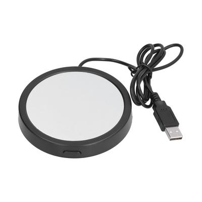 Подставка с постоянной температурой с питанием от USB, подогреватель для чашки молока для дома, офиса, кухни, черная