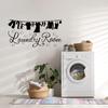 1pc PVC Wall Stickers for Laundry Room Decoration Clothes Pattern 310x590mm