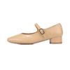 Barbara Leather Basic Mary Jane Pumps 3cm Bbj131be