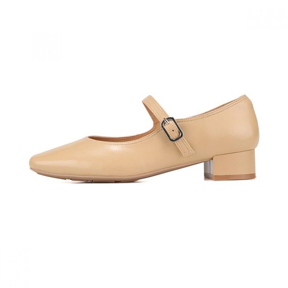 Barbara Leather Basic Mary Jane Pumps 3cm Bbj131be