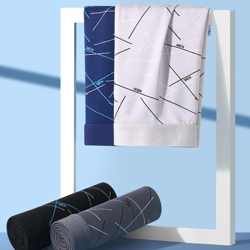 1/2/4/8 шт. Мужские боксеры Хлопковое нижнее белье Большие размеры Трусы Дышащие Сексуальные трусики Сетчатое белье