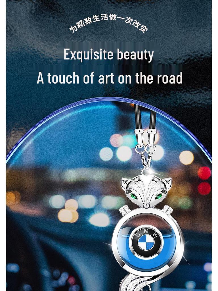 Хрустальный подвесной освежитель воздуха для автомобиля в виде лисы - Подвеска на зеркало заднего вида