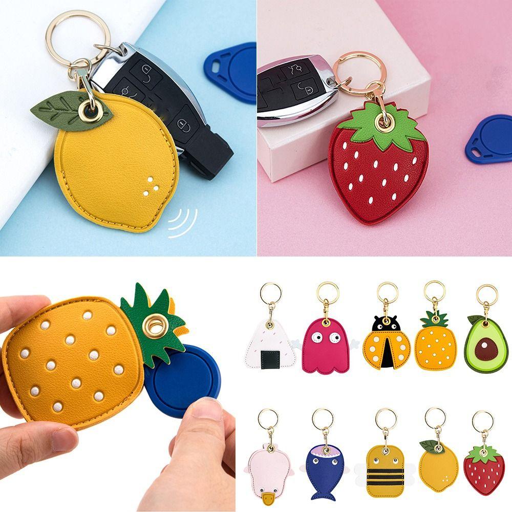 Airtag Cartoon Gift Access Control Card Cover Badge Card Holders With Keychain Protective Sleeve