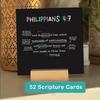 52 Scripture Cards Weekly Encouraging Bible Verse Cards Inspirational Prayer Faith Memory Cards for Teach Sunday School Christian Gifts
