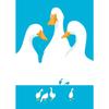 Cute Goose Wall Poster Canvas Printing Fashionable Aesthetics Natural Canvas Decoration Gifts Popular Room Home Villa Decoration
