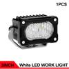 3 Inch Cube LED Light Pods 80W White Amber Driving Fog Lights Off Road Bumper Grille Backup Reverse Lights for Truck Pickup ATV
