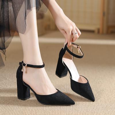 31-44 Туфли для женщин Мода Весна Лето Высокий каблук Женские Острый носок Удобные Вечеринка Вечер Офис Лодочки Zapatos De Mujer