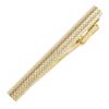 Tie Clip for Made In Alligator Clip [Tabarat] Men, Japan, Brass, Knurled, (Light Gold)