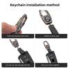 KYMI3 Zinc Alloy Car Key Chain Boutique Keychain Keyring Pendant Car Interior For Alfa Romeo 4C 159 166 Spider Giulia 156 147 8C GT