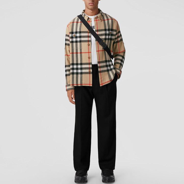 Burberry House Check Wool Cotton Shirt 80585841