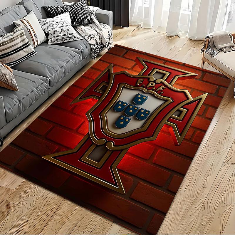 Portuguese Crest Emblem Carpet suitable as a non-slip mat for the living room or bedroom sofa