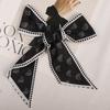 Новый маленький шелковый шарф с рисунком кешью, декоративный элемент для сумки на длинном ремешке, универсальный двусторонний шарф для волос, корейские узкие шелковые аксессуары-шарфы